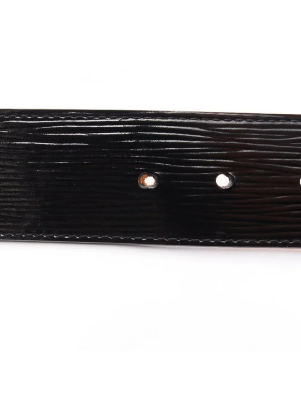 Louis Vuitton Belt Ceinture LV Initial Epi Noir Black Leather